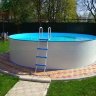 Каркасный сборный морозоустойчивый бассейн Summer Fun круглый-rund 4,5 х 1,2м Chemoform Германия (скиммер + форсунка)/4501010164