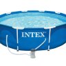 Бассейн каркасный 366х76см, Metal Frame Pool intex 28212, фильтр насос 2006 л/ч Intex 28212