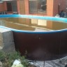Каркасный бассейн морозоустойчивый Лагуна стальной (Гигабасс) 6 х 3.5 х 1.5м овальный (вкапываемый) цвет Платина/ТМ873/600350