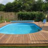 Каркасный сборный морозоустойчивый бассейн Summer Fun oval 6,0 х 3,2 х 1,50 м.Chemoform Германия (полный комплект)  4501010256KBF