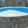 Каркасный бассейн морозоустойчивый Лагуна (Гигабасс) 6 х 1.5м (врезной скиммер + форсунка) цвет Платина/ТМ600/600150