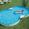 Каркасный сборный морозоустойчивый бассейн Summer Fun Восьмёрка-8-Form 7,25 х 4,6 х 1,2 м Chemoform Германия (скиммер + форсунка)/4501010515