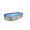 Каркасный бассейн морозоустойчивый Лагуна стальной 6х3 х1.25м овальный (вкапываемый) (полная комплектация) Цвет Шоколад/60030001F