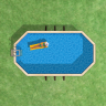 Деревянный морозоустойчивый овальный бассейн 770 х 400 см глубиной 130 см 