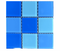 Мозаика стеклянная Aquaviva Cristall Light Blue (48 мм)/20865