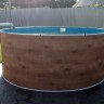 Каркасный бассейн морозоустойчивый Лагуна 5 х 1.25м (врезной скиммер + форсунка) цвет Ультрамарин/50017