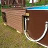 Каркасный бассейн морозоустойчивый Лагуна 5.5 х 1.25м (полная комплектация) цвет Платина/55010F