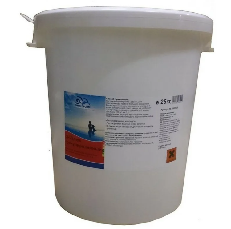 Средство для коррекции кислотности воды pH плюс гранулированный 25 кг. Chemoform/0802025