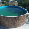 Каркасный бассейн морозоустойчивый Лагуна стальной 10 х4 х 1.25м овальный (вкапываемый)/ТМ254